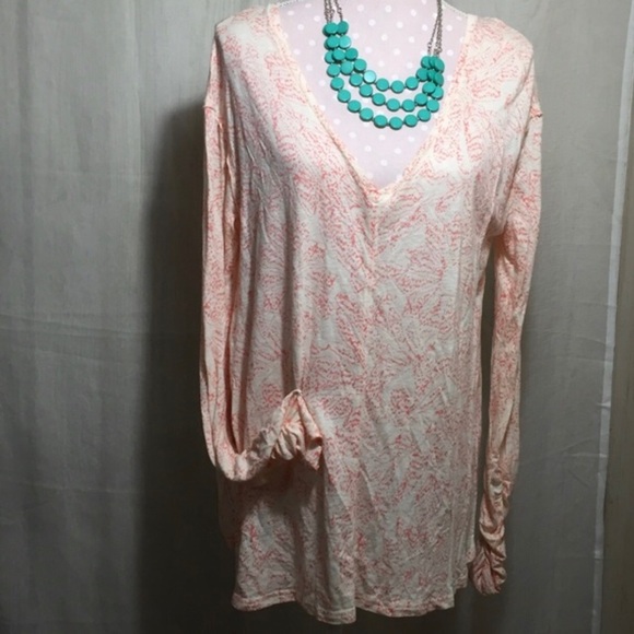 Free People Sahara Printed Asymmetrical Hem Top S - Picture 3 of 5